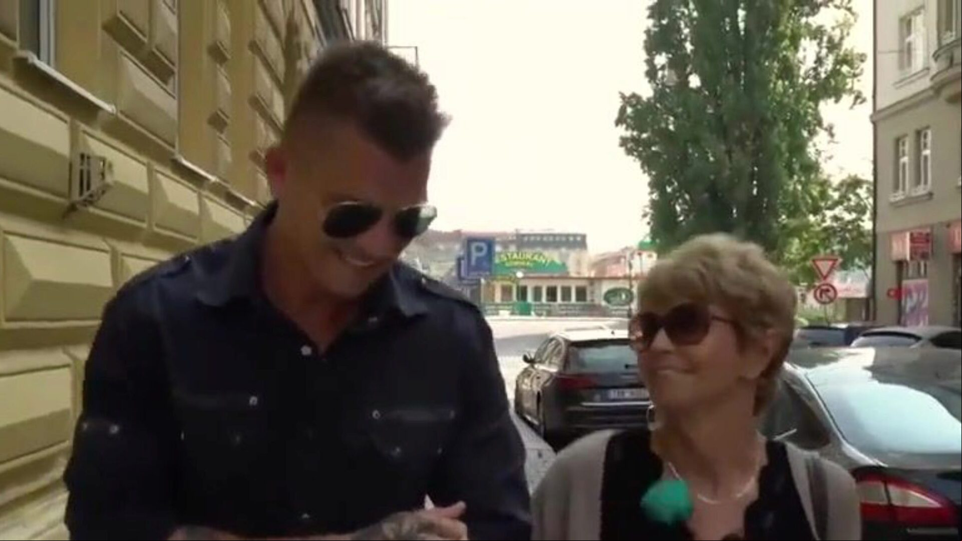 Guy copulates Granny Woman